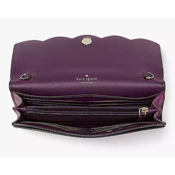 NWT Kate Spade Gemma Crossbody Deep Habiscus Gold Chain - Picture 5 of 7